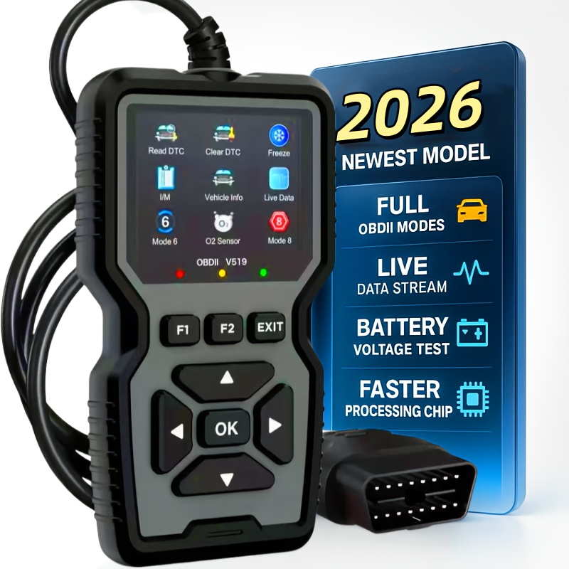 Scanner de Diagnostic OBD2 Avancé pour Voitures, 10 Langues, Compatible avec la Plupart des Véhicules Fabriqués après 1996