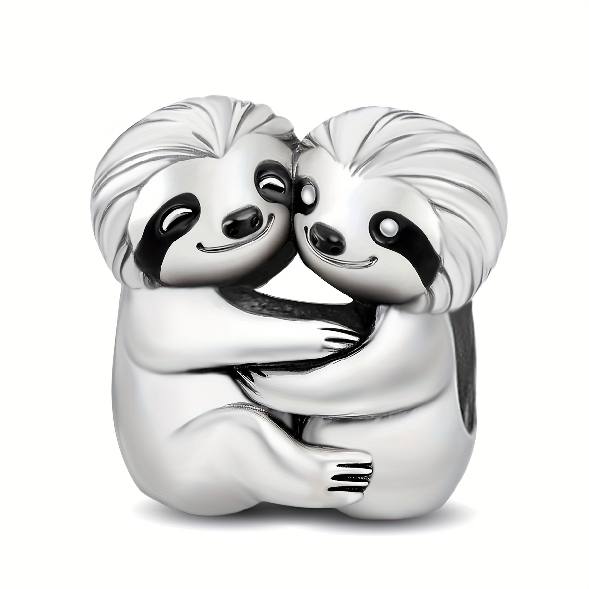 E-shop Faultier-Anhänger DIY Perle, 925 Silberplattierte Perle für Armbandarmband, Schmuckherstellungszubehör Geburtstag Valentinstag Muttertag