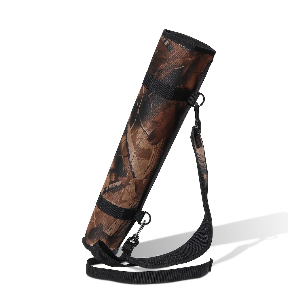 Archery Equipment Storage Bag, Large Capacity Cylindrical Multi-functional Shooting Tactical Pouch, Archery Gear Storage Bag With Adjustable Shoulder Strap