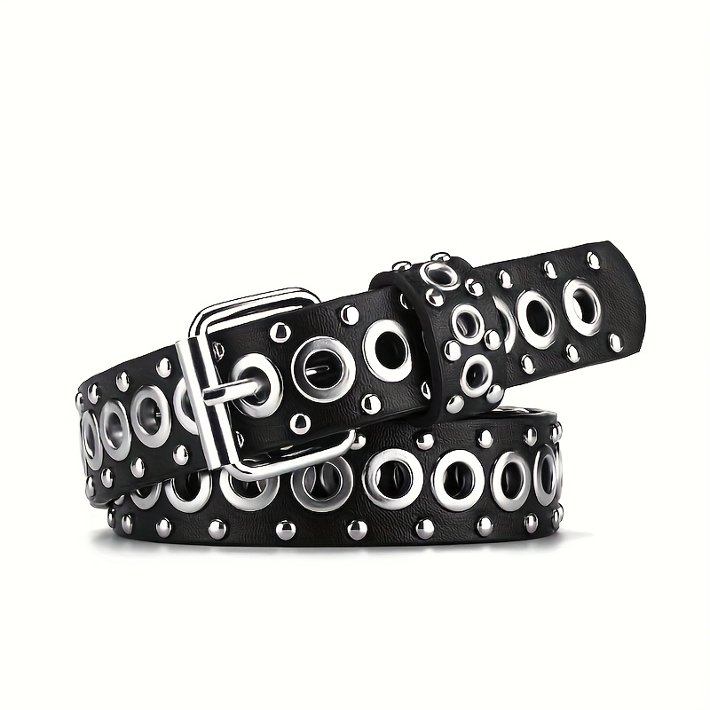 New European And American Punk Trendy Belt, Fashionable Versatile Hollow Decorative Waistband Suitable For Men And Women.