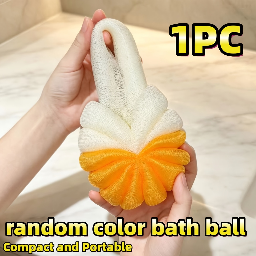 Compact Bath Ball with Double-Layer Soft Material
