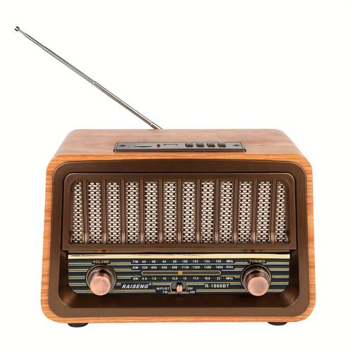 multifunctional vintage radio speaker classic vintage radio with am fm sw reception r 1968bt portable radio with usb tf 1200mah rechargeable battery ideal for kitchen use room decor office decor home and outdoor radio