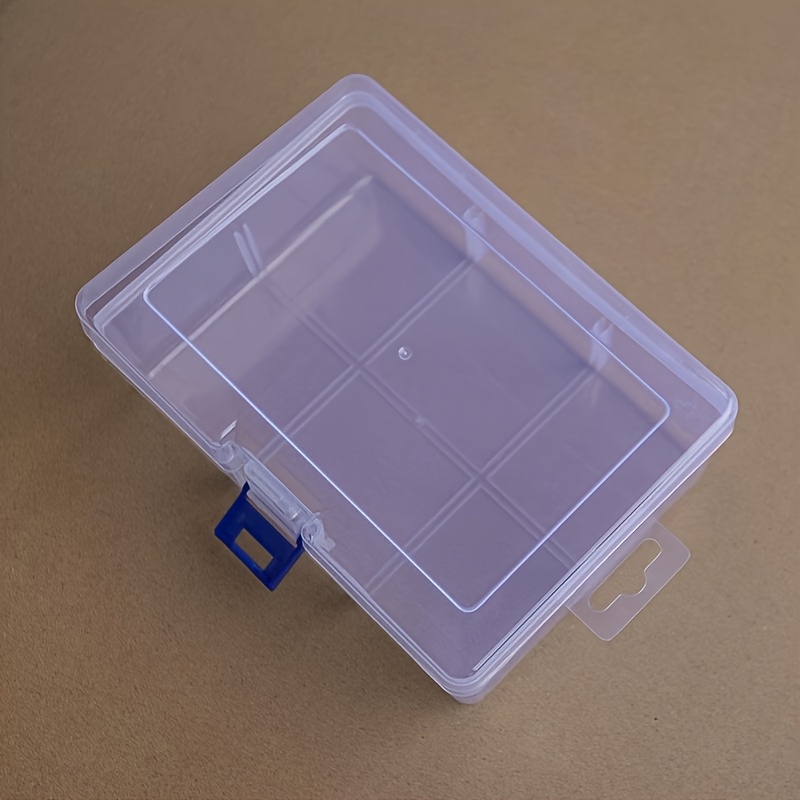 Large Capacity Transparent Plastic Storage Boxes, 6.5*4.72*2.24inch - Organize Jewelry, Hardware, Small Items, Diy Crafts, Cosmetics - Durable, Stackable, Easy-to-