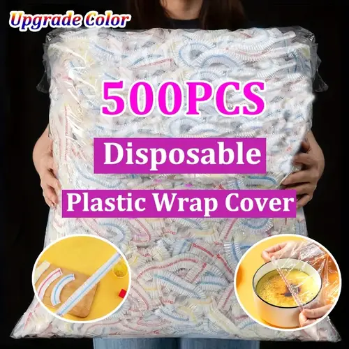 vibrant color pack disposable food covers secure fresh keeping film bags for kitchen bowl storage convenient multi purpose