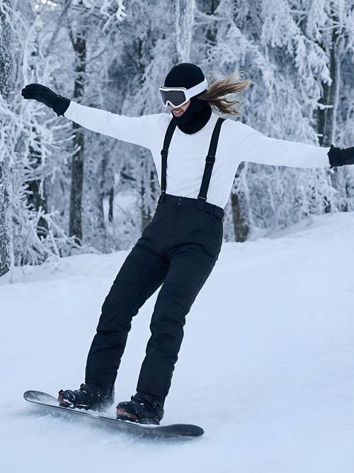 mens warm windproof ski pants thick with zipper pockets ideal for winter hiking and skiing