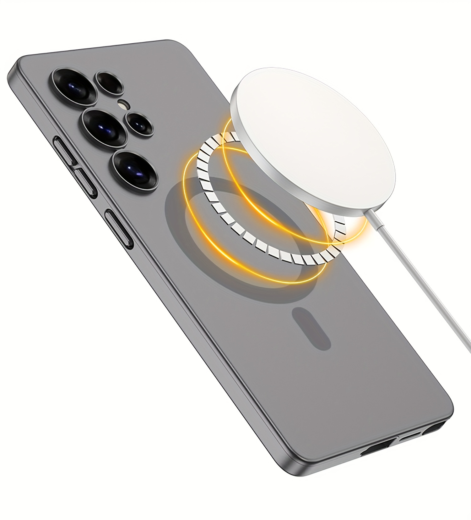 original phone body case for samsung galaxy s25 ultra 5g case luxury magnetic 2in 1 wireless charging s25ultra protective cover Product details 5