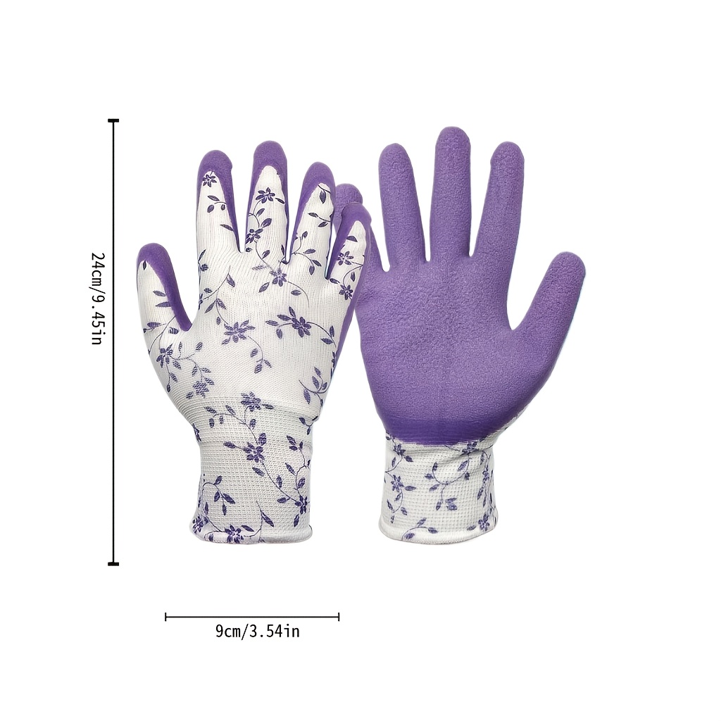 TEMU 1pc Glove/glove And Rake, Printed Gloves And Plastic Rake, Suitable For Outdoor Camping And Other