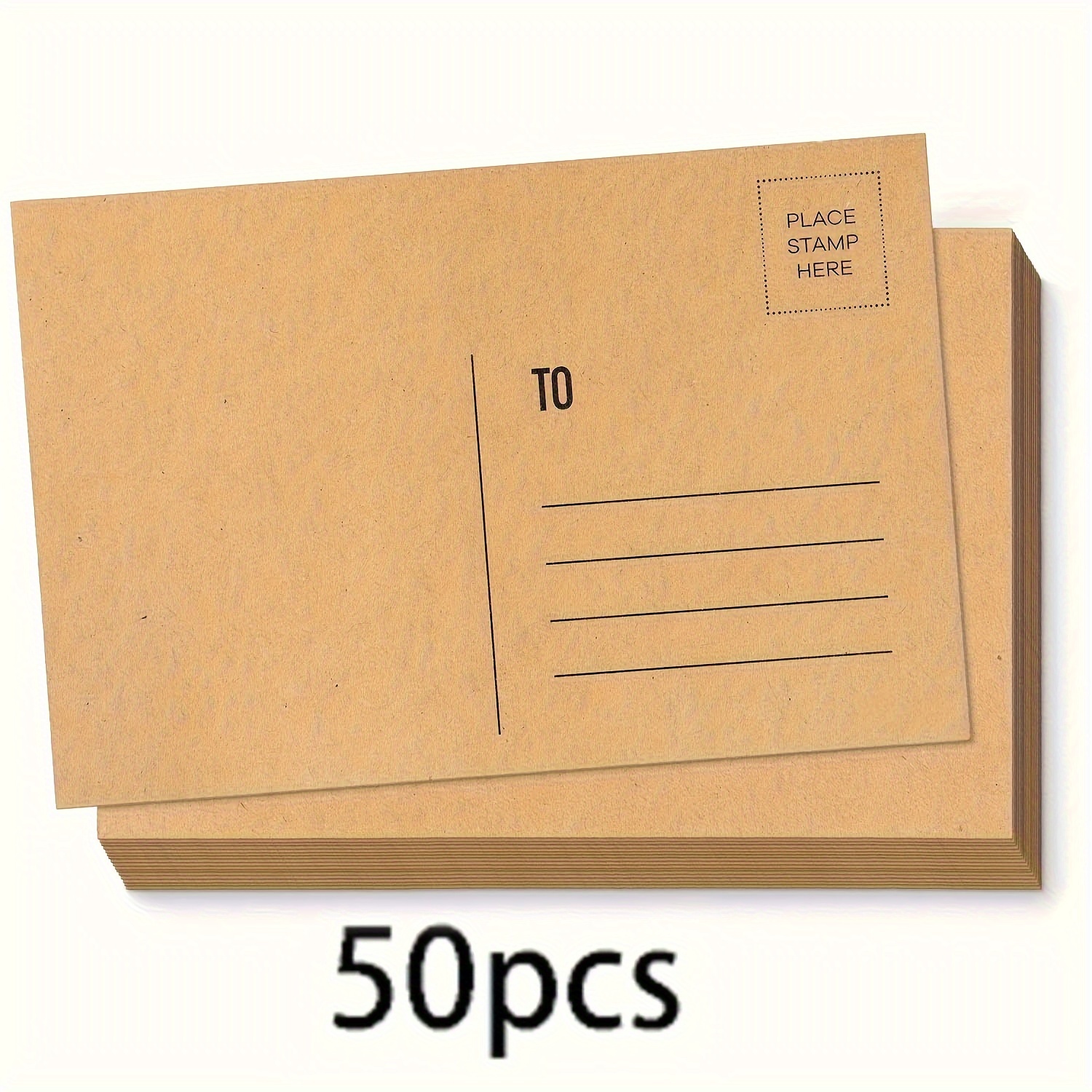 TEMU Brown Paper 4x6 Blank Postcard, Homemade Printable Postcard Set