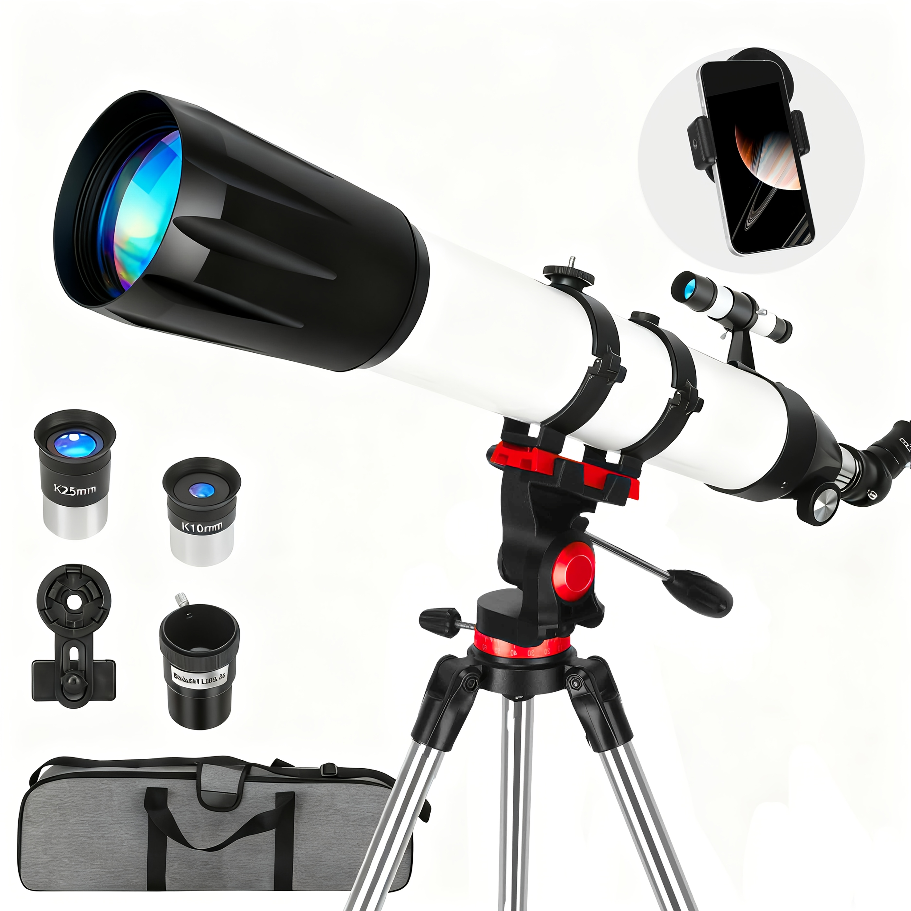 TEMU Telescope, Adult High-powered Telescope 90mm Aperture 800mm Length, Adult Astronomical Telescope Fully Multi-coated, Beginner Telescope Includes