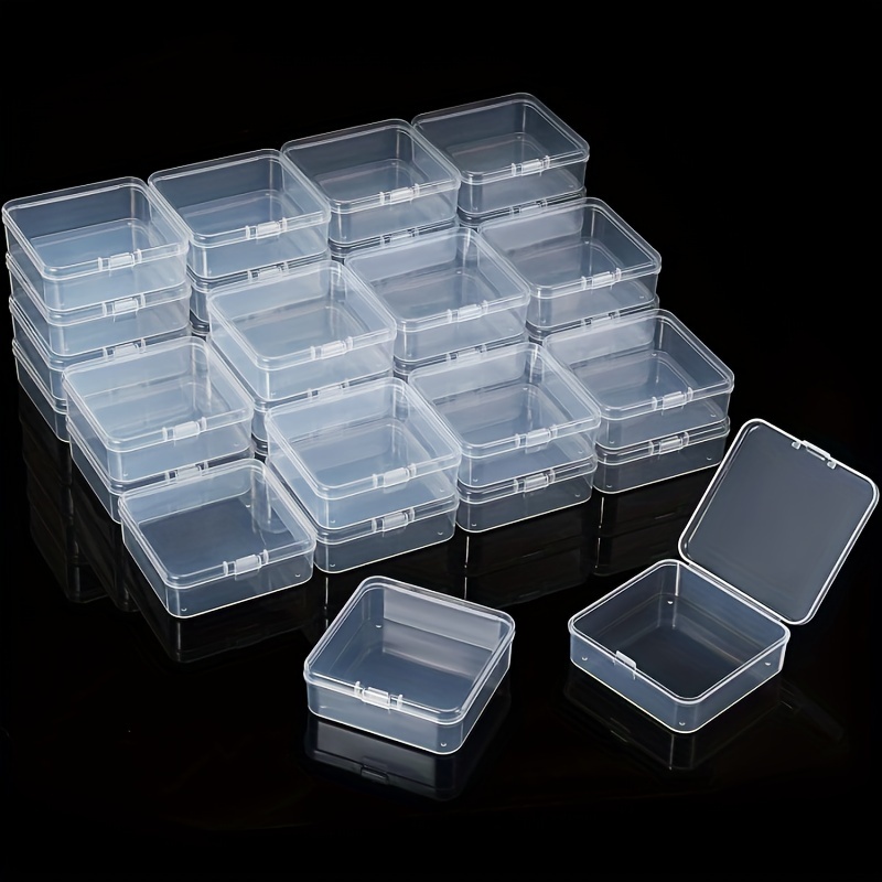 12pcs Small Plastic Container, Transparent, Small Bead Storage Box, Small  Container, Bead Container, Small Plastic Box, Mini Container, Small Plastic