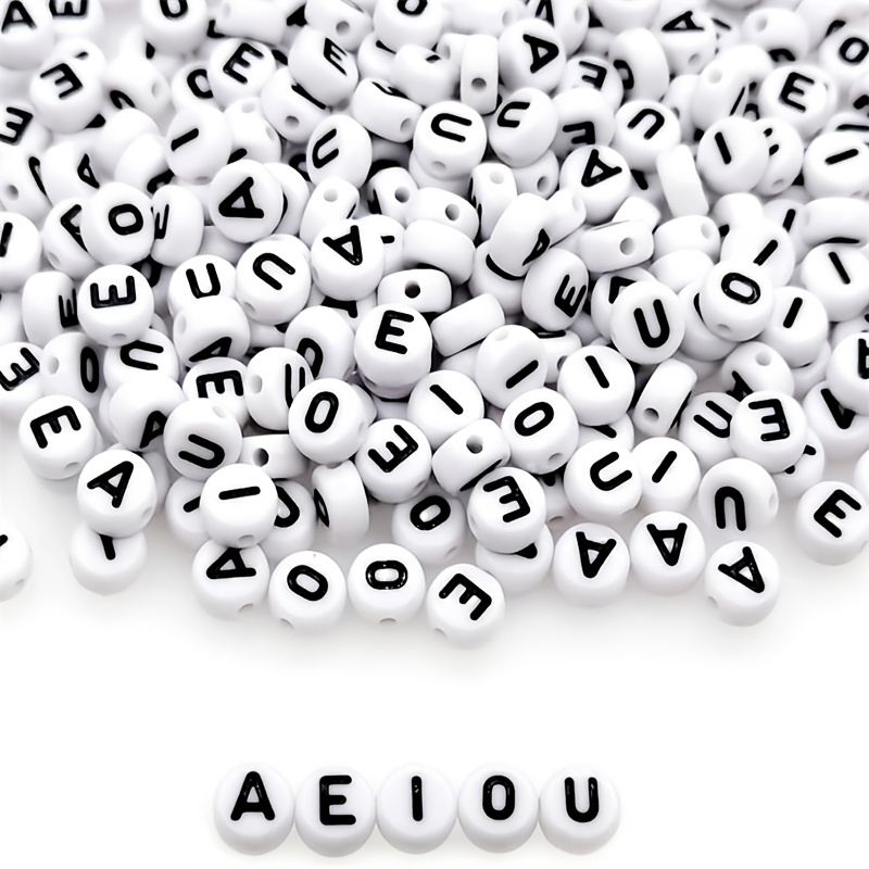 vowel beads sold on Temu United States