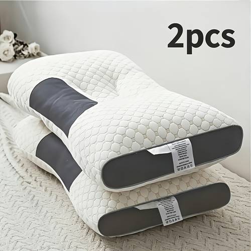 pack of 2 1pc neck pillow removable washable with high quality pillow core soft comfortable pillows for neck and shoulder pillow for sleeping low profile pillows pillow for back sleepers sofa room and home use soft modern neck