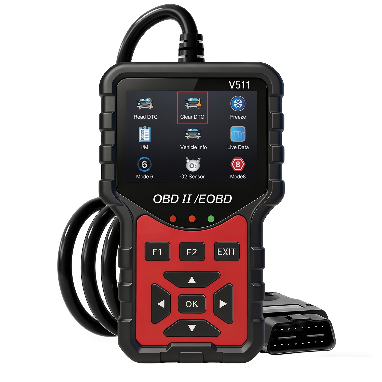 TEMU New V511 Professional Vehicle Fault Diagnostic Scanner, 8 Multiple Languages , Read And Engine Trouble Codes, Real-time Car Output, Factory