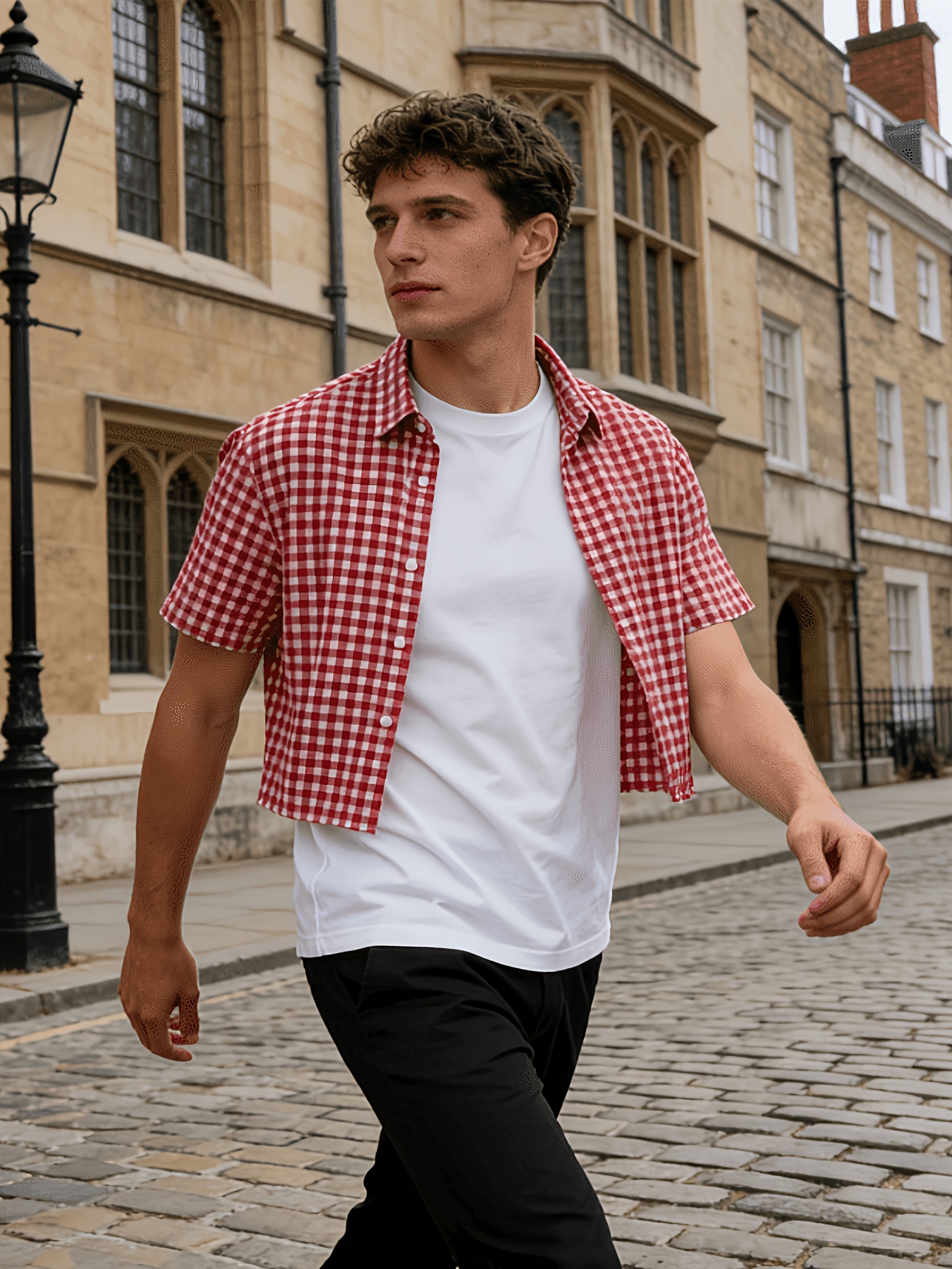 red check dress sold on Temu United States