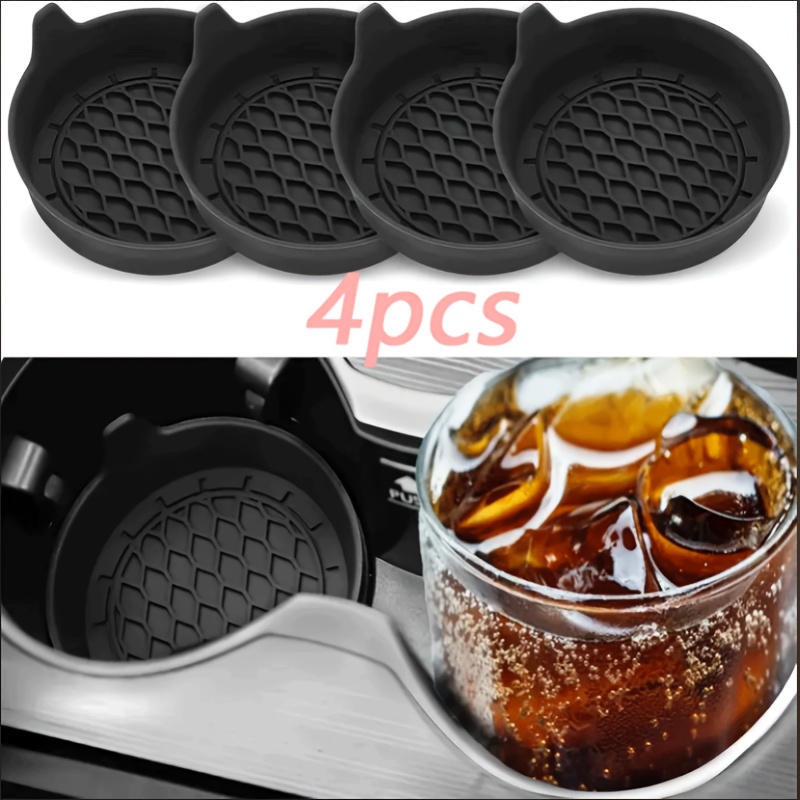 TEMU Anti-slip Car Coaster 2pcs/4pcs Set Of Anti-slip Car Cup Holder Coaster | Coaster, That Fits Your Car, Is Portable And Easy To Disassemble, And Easy To Clean, And Looks As Beautiful As Your Car