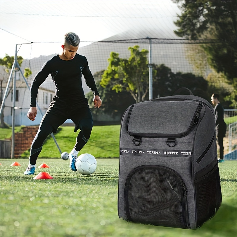 YOREPEK Soccer Backpack, Lightweight Soccer Bag with Ball Holder