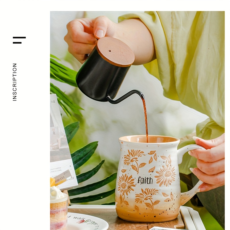fresh ceramic mug coffee cup water cup high - Temu Australia