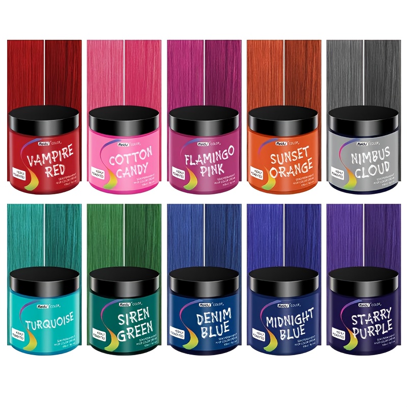 colored hair dye semi permanent hair trendy shades - Temu Mauritius