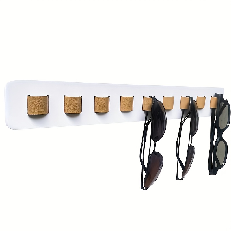 E-shop Wandmontiertes Brillenregal aus Holz, Fassungsvermögen 9 Brillen, Brillen-Display-Regal