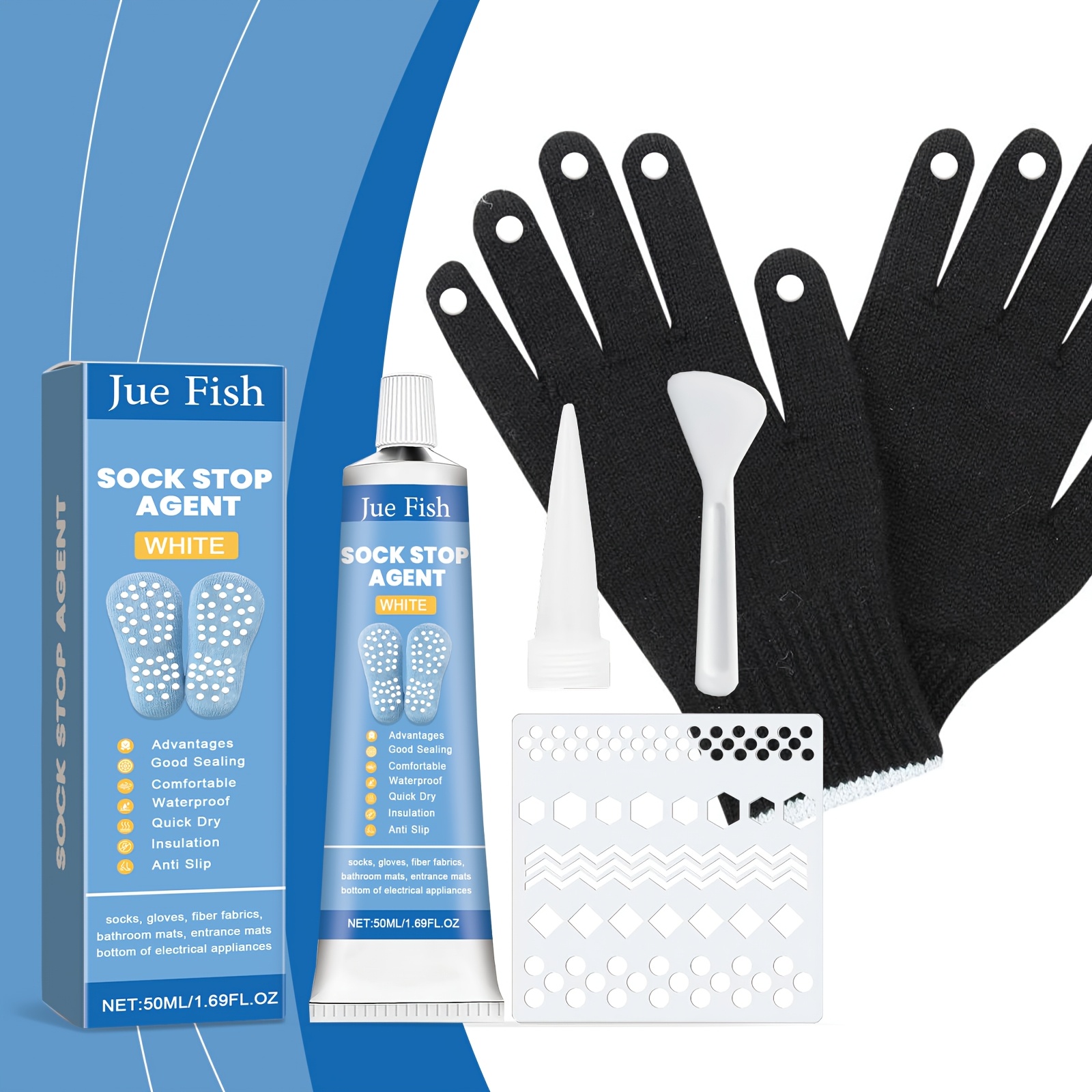 

Anti-slip Silicone Set For Socks, Daily Use Silicone Anti-slip And Waterproof Set For Heel Of Silk Stockings