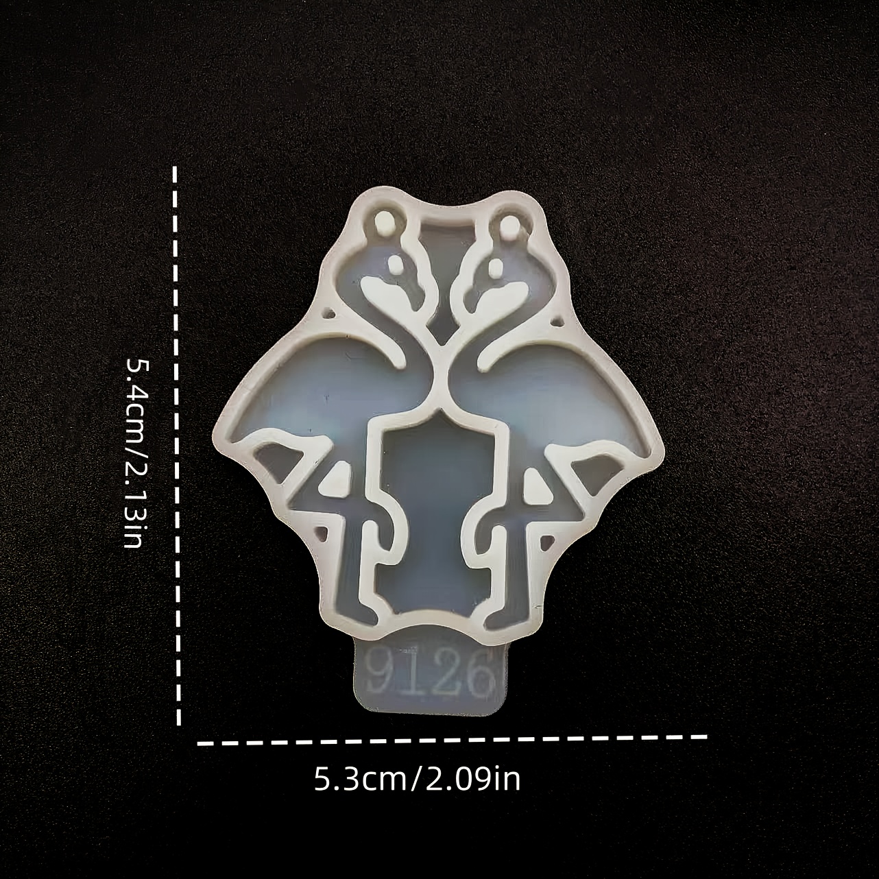 TEMU 1pc Molde de Silicona para Pendientes de Flamenco DIY, Pendientes de Pájaro, Colgante de Pendiente, Molde de Resina de Epoxy de Cristal,