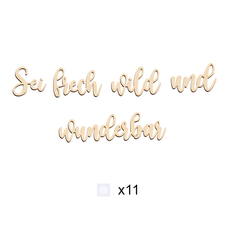 Image of Wooden Wall Pediments, German Wooden Sign , Wood Wall Decor With Lettering, Decor Wall Pediments, Christmas/easter/thanksgiving Shower Gift, -themed Playroom Wall Art