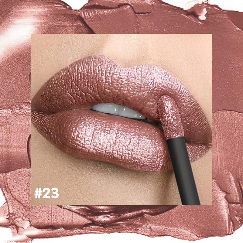 Pudaier Metallic Lip Gloss- High-shine, Long-lasting, Formula, Easy-to-carry Design, Ideal For Parties, Parties, Dates And Everyday Use, Ideal Gift