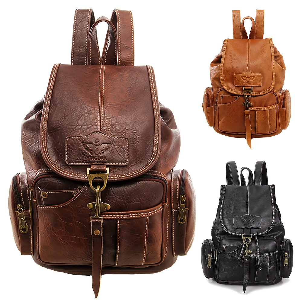 Women\'s Leather Backpack Purse Large Capacity Multi-Use Travel Work School Amazon.com: Shrrie Laptop Backpack for Women 15.6 inch  main image 4