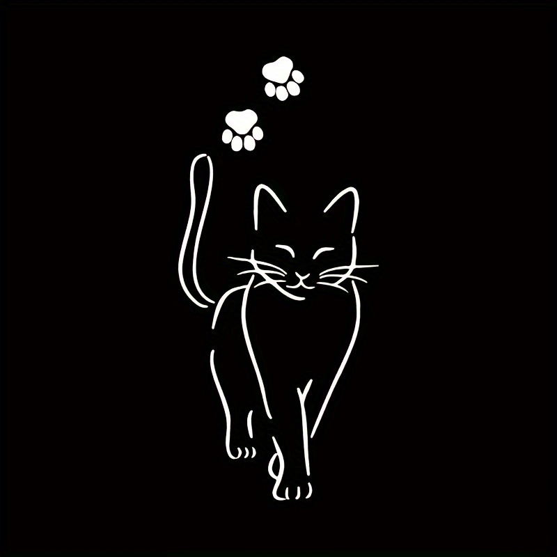 

1 Elegant Cat Heat Transfer Sticker, Diy Ironing Clothes Supplies And Applications, T-shirt Making, Pillow Decoration