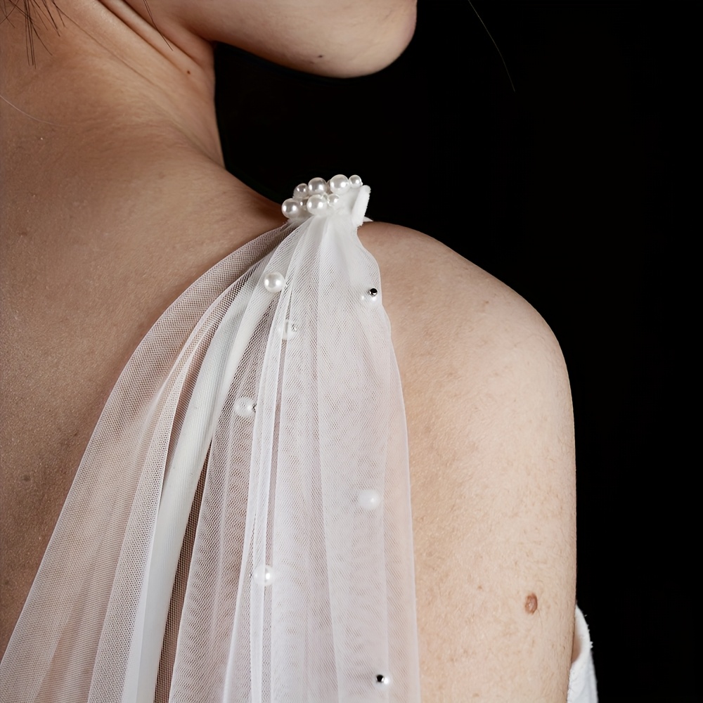 beaded shawl for wedding dress Light Luxury Beaded Shawl Pearl Shoulder Chain , VG67 main image 0