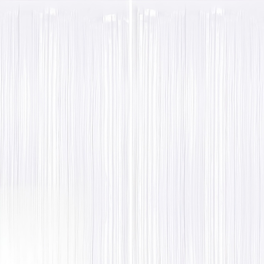 1-pack White Shimmering Fringe Curtain With Flowing Tassels - Plastic Wedding, Birthday & Party Decorations Suitable For. ' Day, Ramadan/, Valentine' - Elegant Fringe Door Curtain For Events