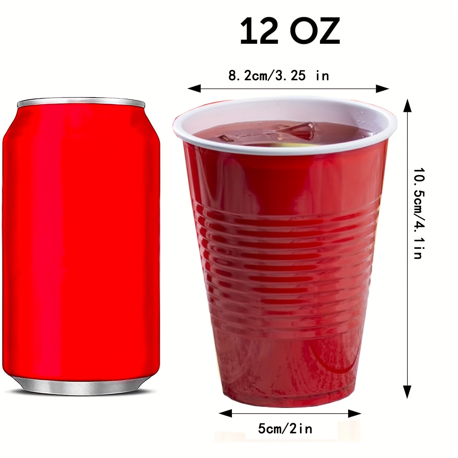 1 oz red plastic cups 1oz Red Plastic Cups 50ct main image 1