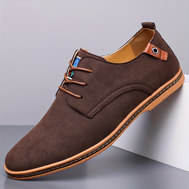 COMFIDAILY Men's Slip-On/Lookout Loafers - Toe Low-Top Business Casual Shoes with Synthetic Upper, PU Cushioned Insole & All-Season Rubber Sole - All-Terrain Traction for Office, Semi-Formal Wear (Year-Round) - Easy Maintenance