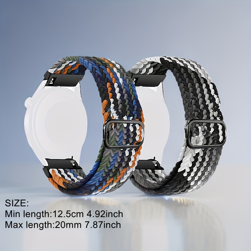 Garmin Forerunner 165 Cinturino Magnetico PaceBid 20mm Per Garmin - Nylon Intrecciato Viola Per Forerunner E Vivoactive Cinturino Magnetico 20mm PaceBid - Foto 3