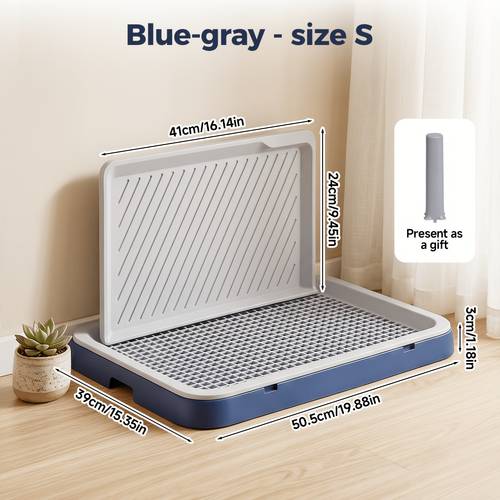 high sided spill proof dog litter tray suitable for small to medium dogs heavy duty thickened non slip mesh design easy clean indoor pu y toilet for corgis french pomeranians chihuahuas bite resistant