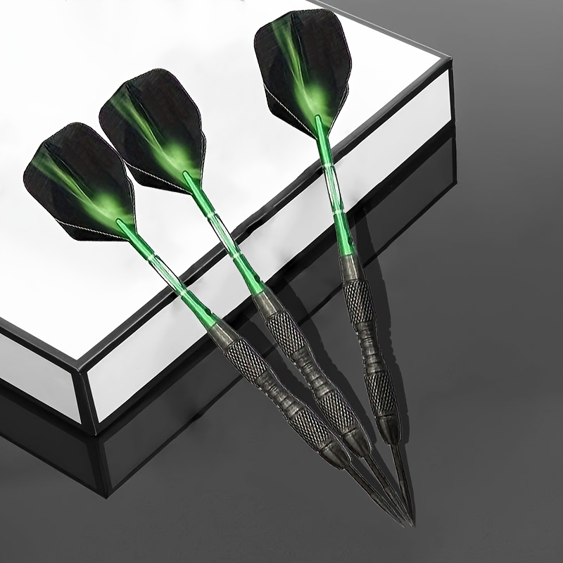 

3pcs/set Professional Steel Darts, 20g Carved Shaft For Competition And Training, Perfect For Entertainment Games