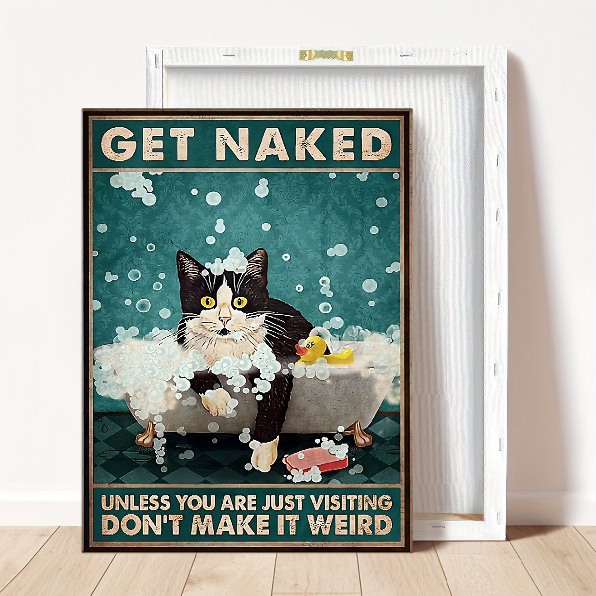 

1pc Cat Art - For Bathroom Restaurants, Aesthetic Decorative For & Cat