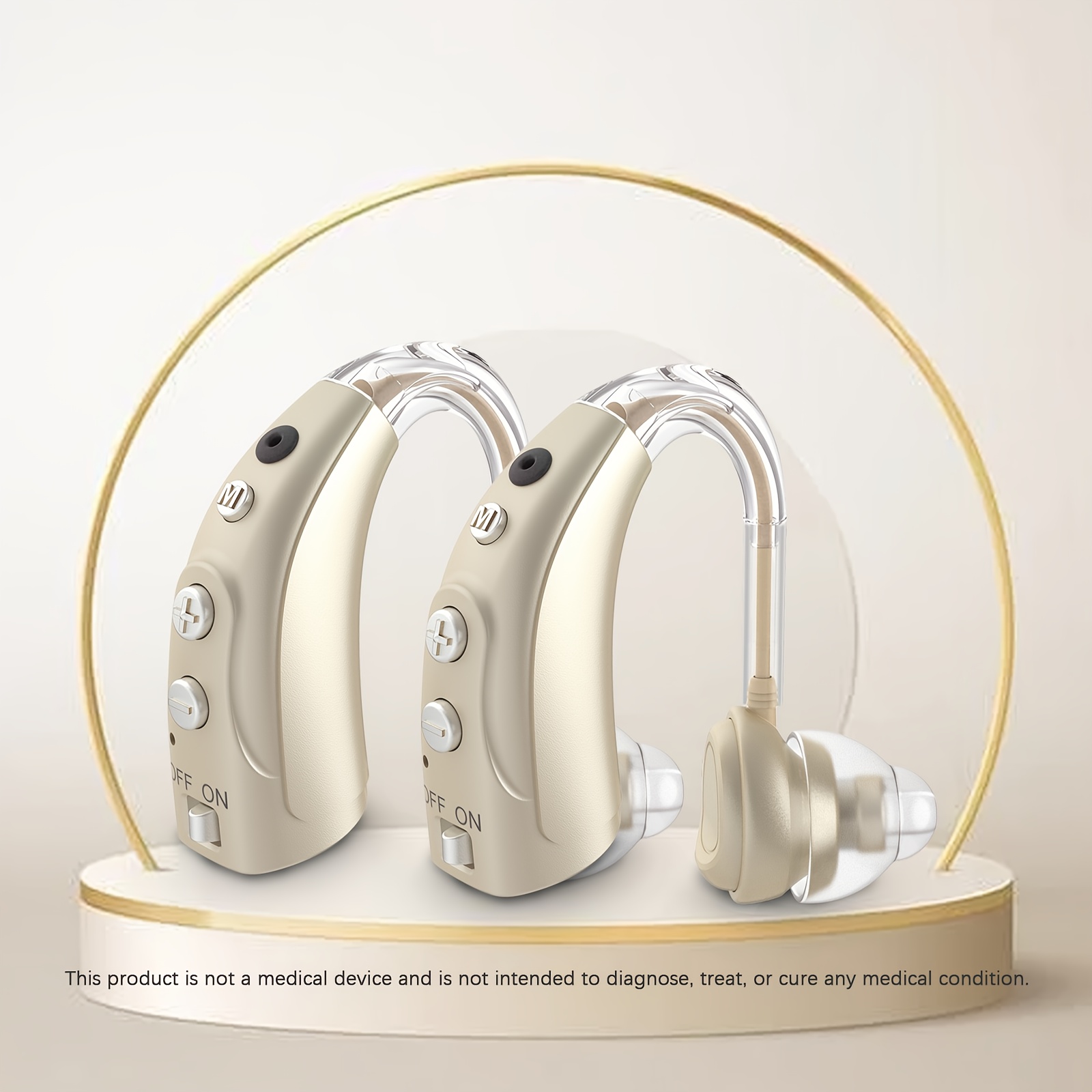 ELCTRTICI -Grade Hearing Amplifier with 4-Frequency Modes & 16-Channel Sound, Real Sound Restoration, Digital Volume Control, Compatible with & implants (VHP-1710) - Device for Tinnitus &