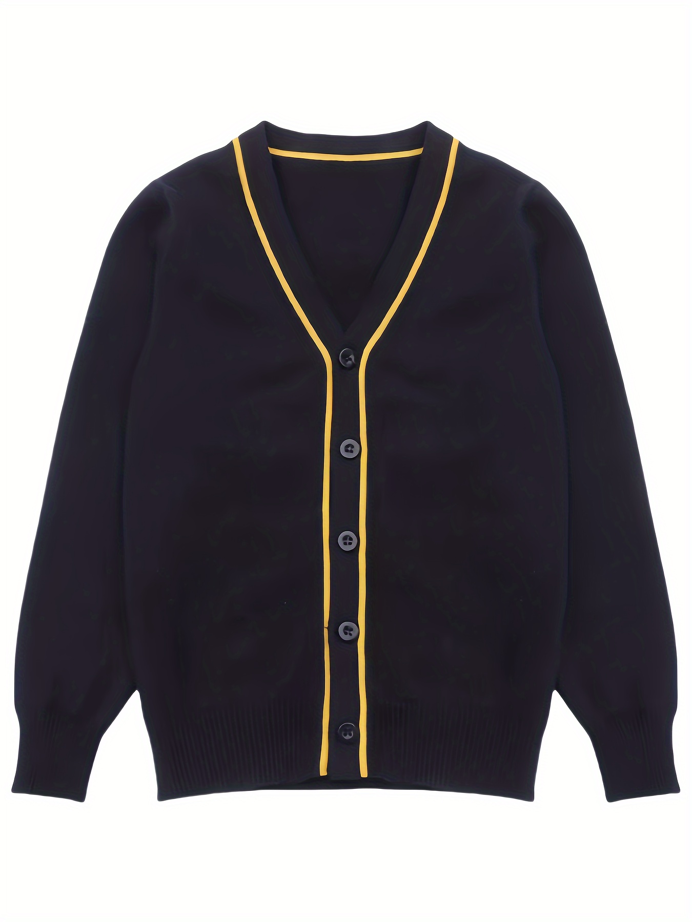 sw012 boys girls sweater v neck button school uniform Temu