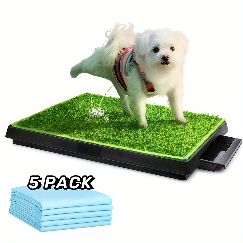 Bandeja de inodoro para perros, inodoro impermeable, reutilizable, fácil  limpieza, portátil, con hierba Artificial para interiores y exteriores -  AliExpress