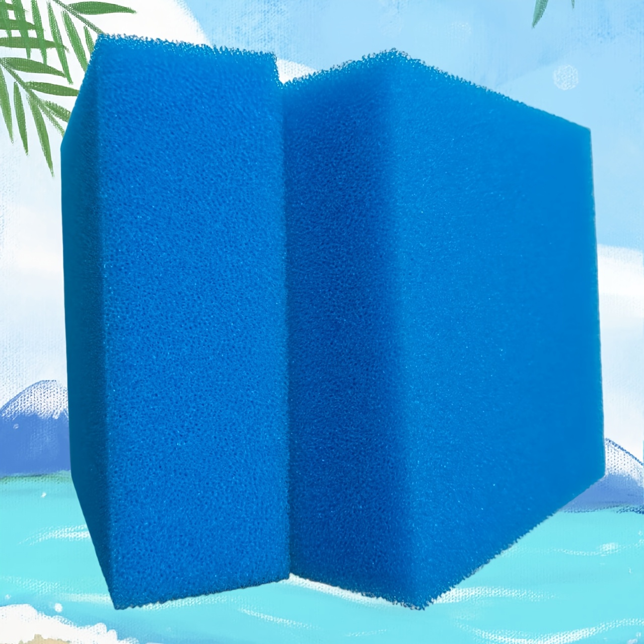 2pcs Aquarium Biochemical Filter Fish Tank Special Non-washable Thickened Medium Hole Biochemical Aquarium Filter Cultivation Biochemical Filter