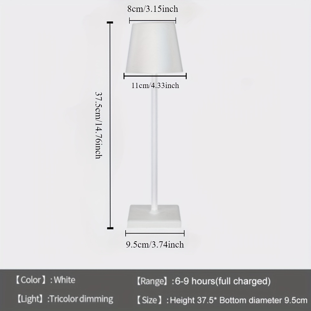 Led Schreibtischlampe, Bar Restaurant Ambiente Wireless Tischlampe,  Studienbürolampe, Wasserdichte Touch-lampe Mit Usb-ladekabel, aktuelle  Trends, günstig kaufen