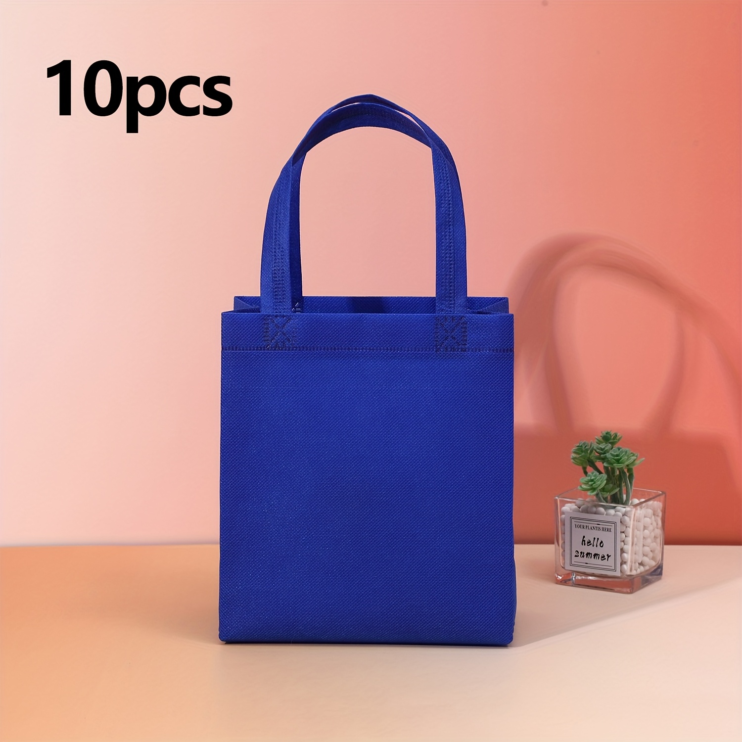 TEMU Gift For Her/him 10pcs Gift Bags, Reusable Small Gift Bags With Handles, For Party Favors, Birthdays, And Craft Parties,christmas,halloween