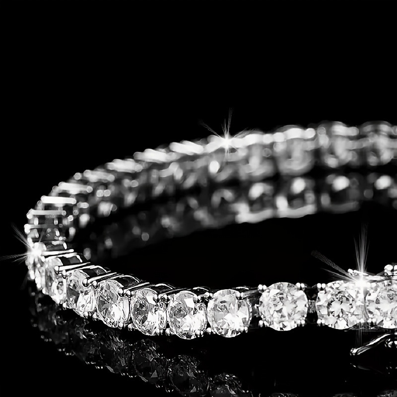 5mm 5A Zirconia Couple Style Tennis Bracelet