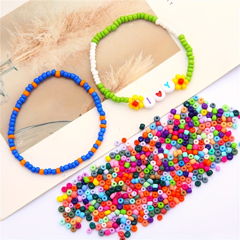 250/620/1000pcs Solid Color Glass Enamel Beads