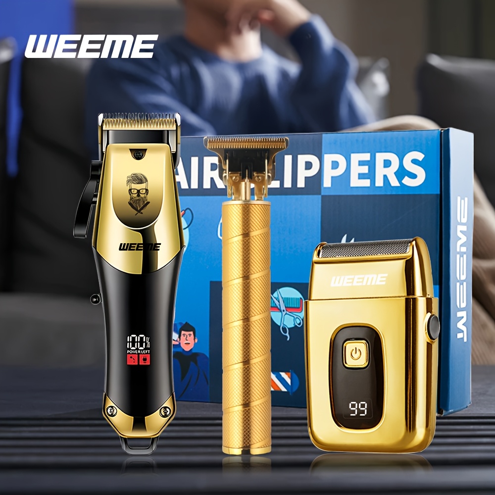 WEEME Professional Hair Clipper, USB Charging Wireless Hair Clipper, Men's HairCutting Kit, Easy to Trim Hair And Beard, Precise Comfort, BirthdayGift, Christmas Gift, Father's Day Gift, for Dad, for Boyfriend