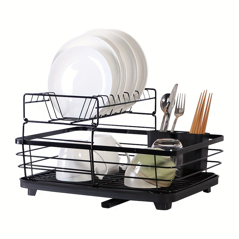 

Dish Drying Rack, Stainless Steel Tableware Drying Rack And Dish Rack For Kitchen Countertop Space Saving Tableware Rack Detachable Tableware Rack