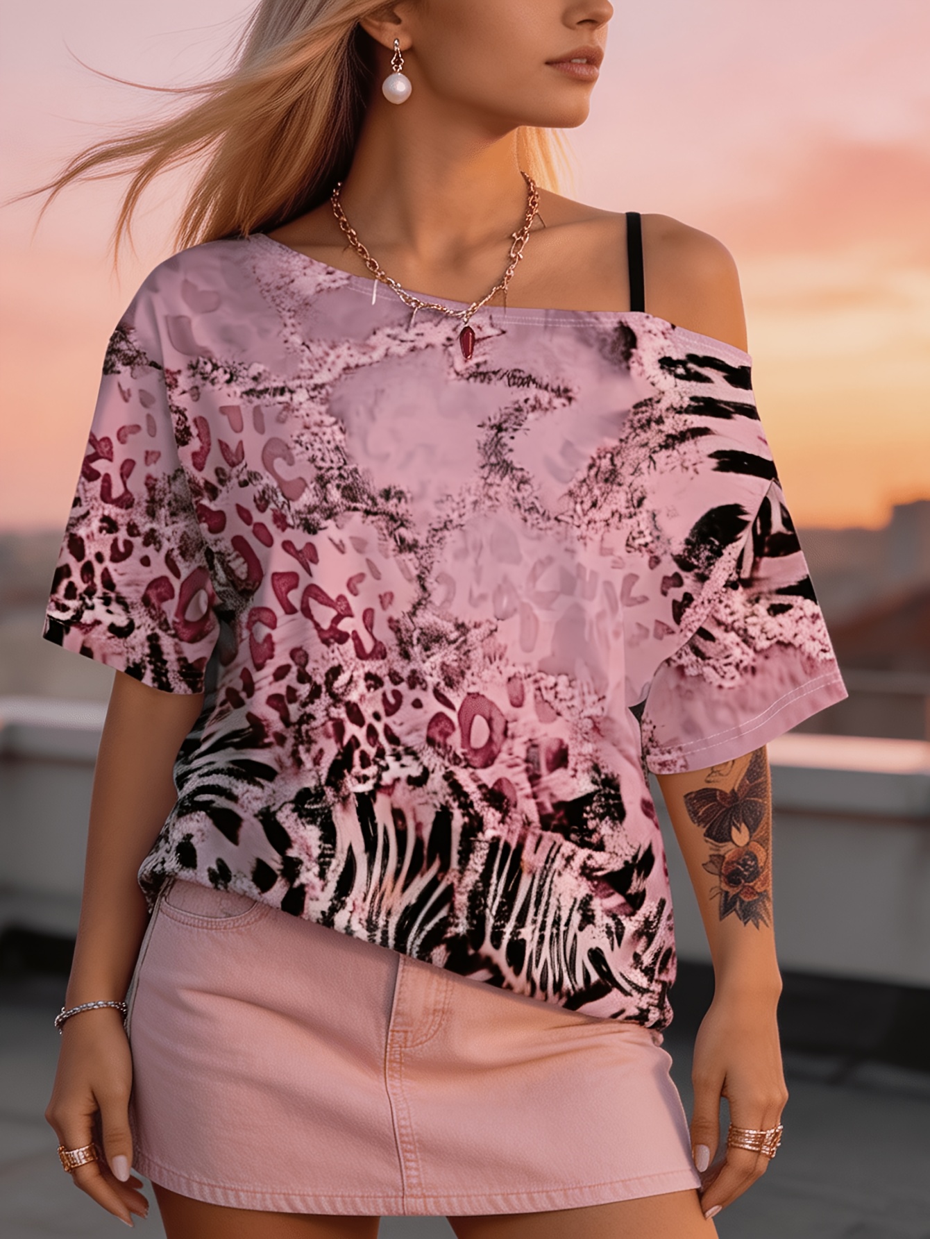 plus size womens plus size oversized off the shoulder t shirt y2k streetwear slant shoulder top with     full body suitable for daily wear parties commuting machine washable loose  