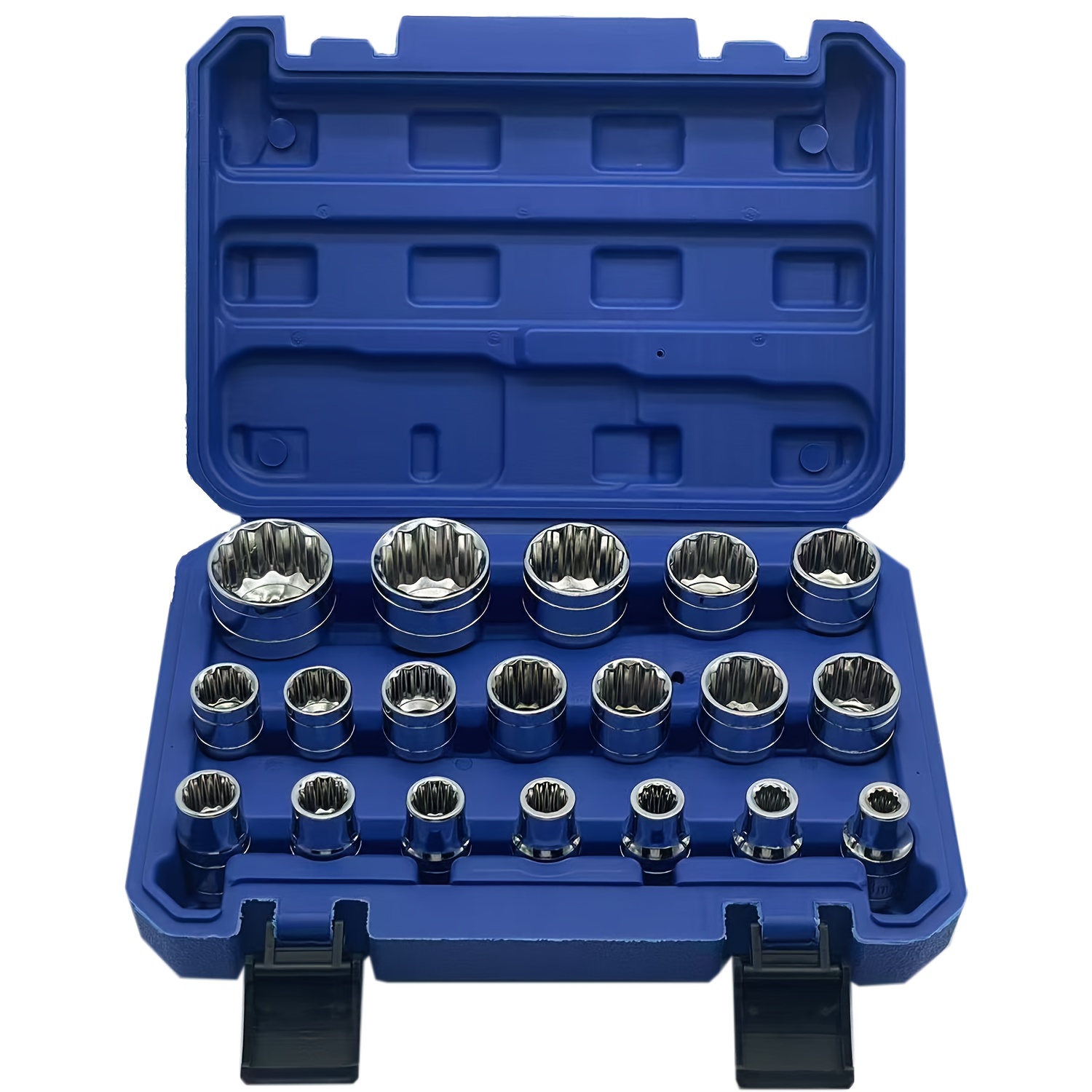 TEMU 19pcs Universal Socket Set Metric Socket Tool Set Socket Set Tool