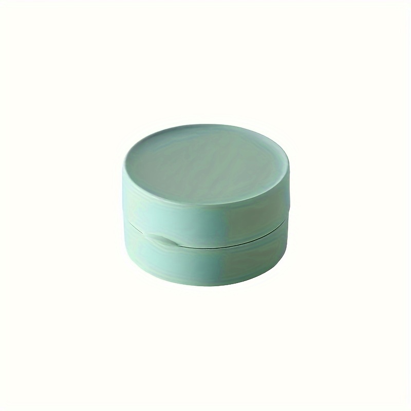 1pc Plastic Round Soap Box, Travel Soap Container With Lid, Portable Soap Case, Soap Holder Box, Christmas/halloween Gift Decoration